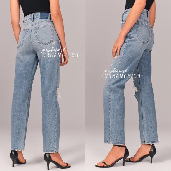 Abercrombie Fitch Jeans Abercrombie High Rise Dad Jean Medium Light 28 Poshmark